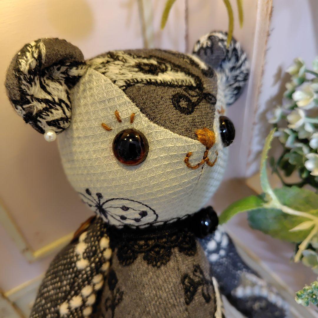 は*こ様 ミナペルホネン＊ハンドメイド＊ぬいぐるみ＊テディベア＊55(オークショ