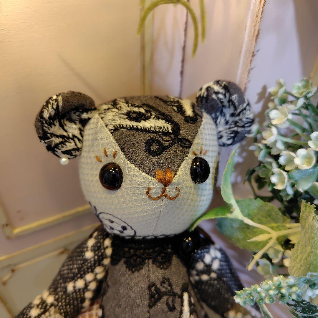 は*こ様 ミナペルホネン＊ハンドメイド＊ぬいぐるみ＊テディベア＊55(オークショ