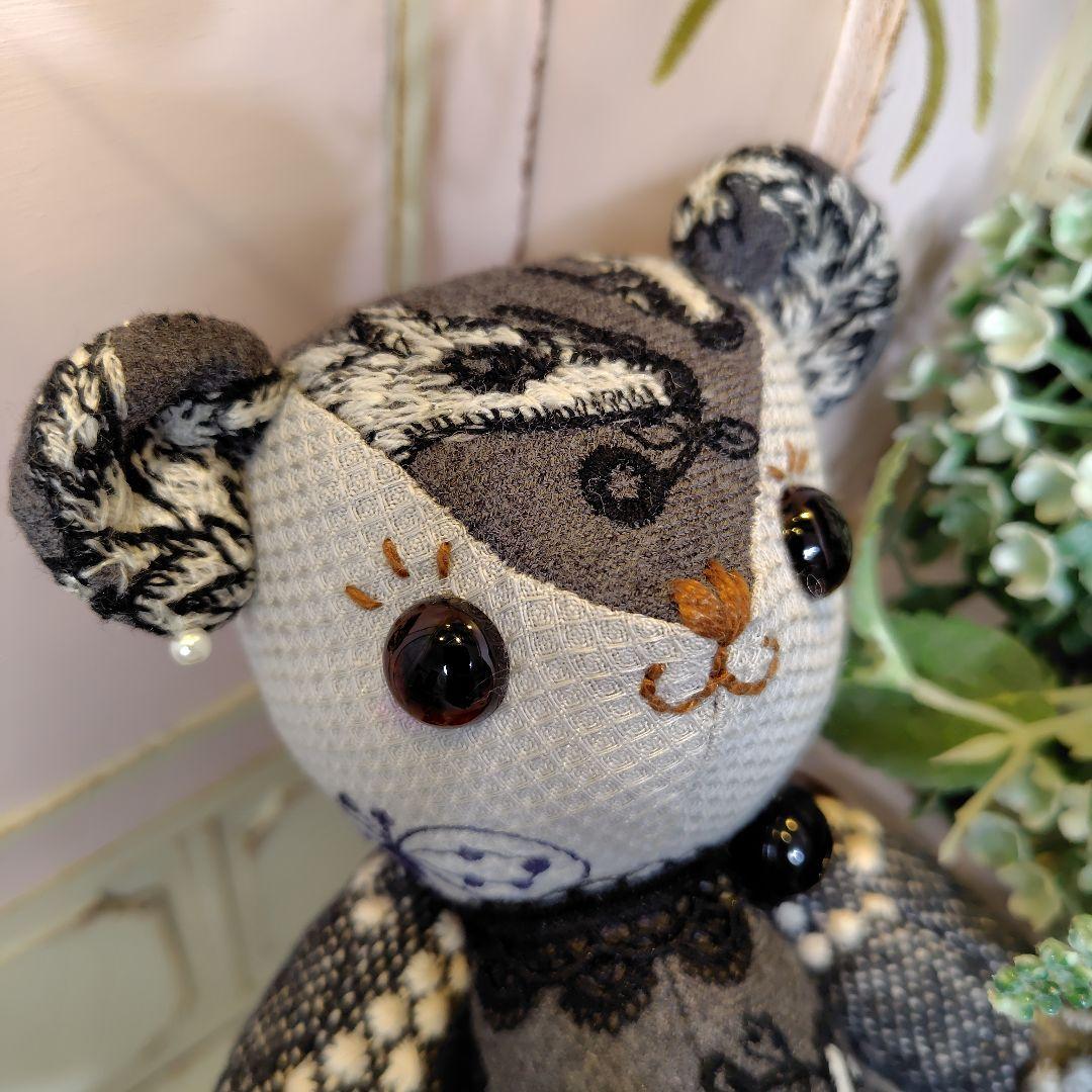 は*こ様 ミナペルホネン＊ハンドメイド＊ぬいぐるみ＊テディベア＊55(オークショ
