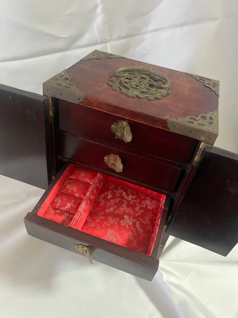 中国 上海 ヴィンテージ 宝石箱 ジュエリーボックス 　ヴィンテージ家具