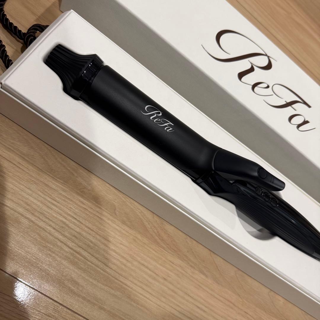 美品 リファ ReFa ブラック 38mm コテ ヘアアイロン 保証期間内　公式