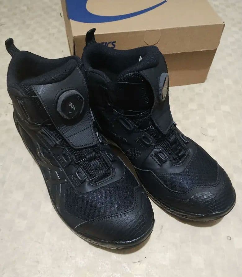 asics cp604 BoA　ゴアテックス ハイカット安全靴 ブラック