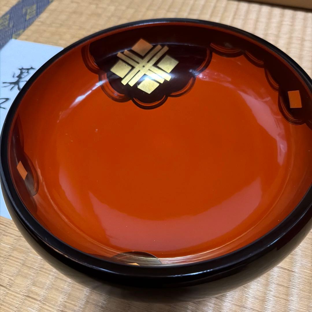 秀衡塗　菓子鉢　新品未使用