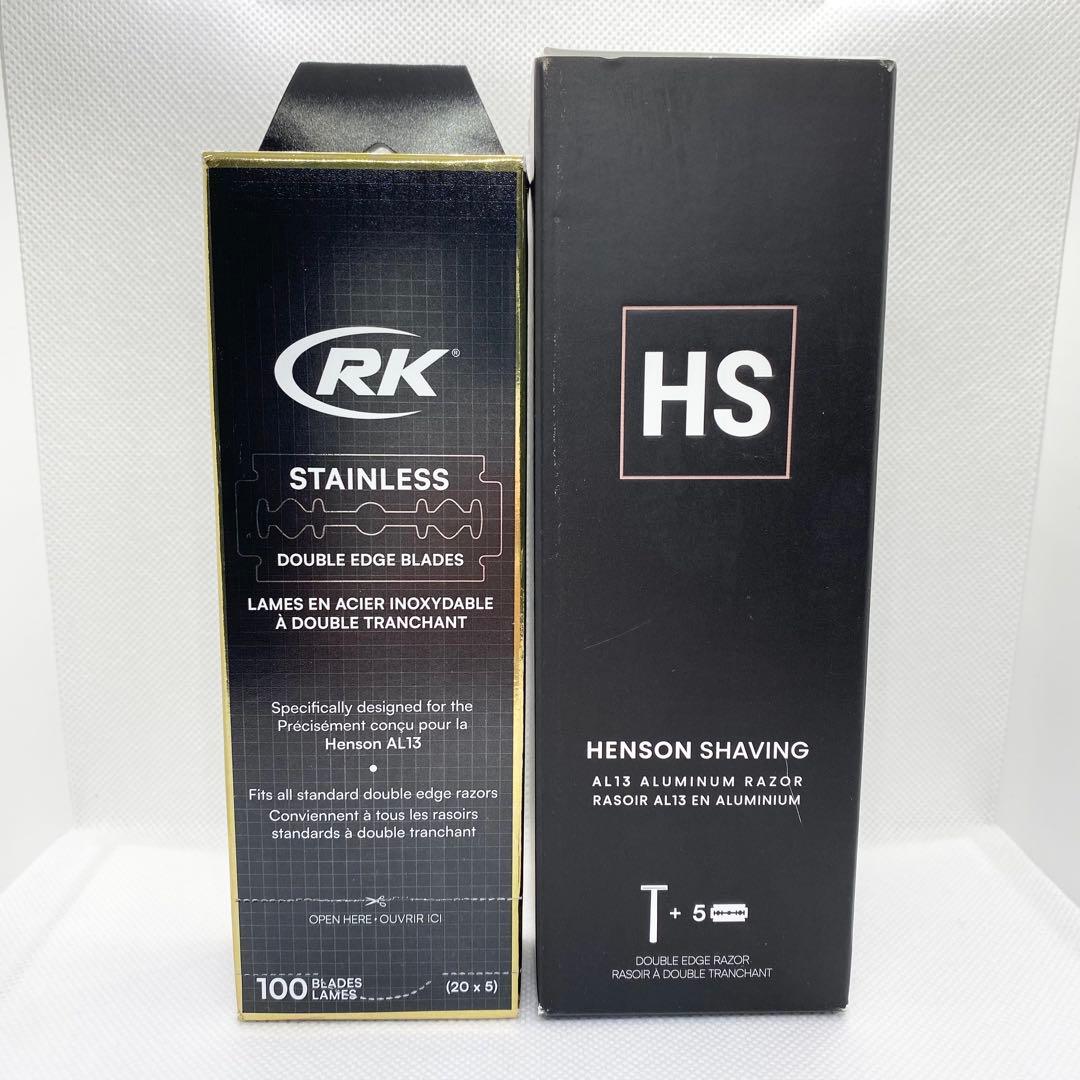 【未使用】HENSON SHAVING AL13 シェーバー MILD 替刃付き
