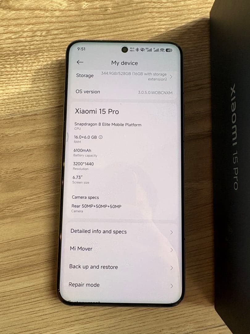 Xiaomi 15 pro cn版 16＋512 超美品