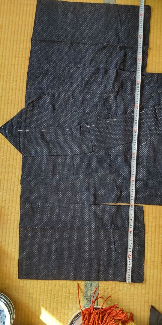昭和レトロ　木綿　絣　和服　端切れ　骨董　アンティーク