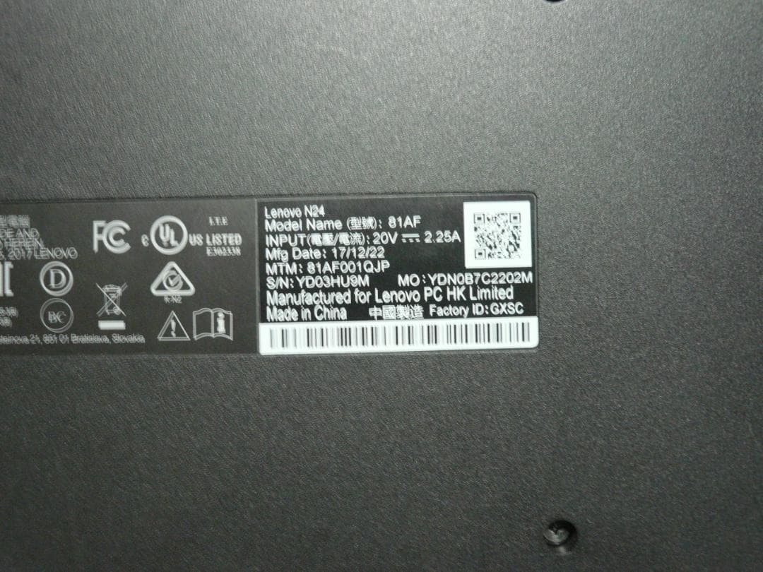 Windowsタブレット本体 TabletPC Lenovo Winbook N24 CeleronN3450