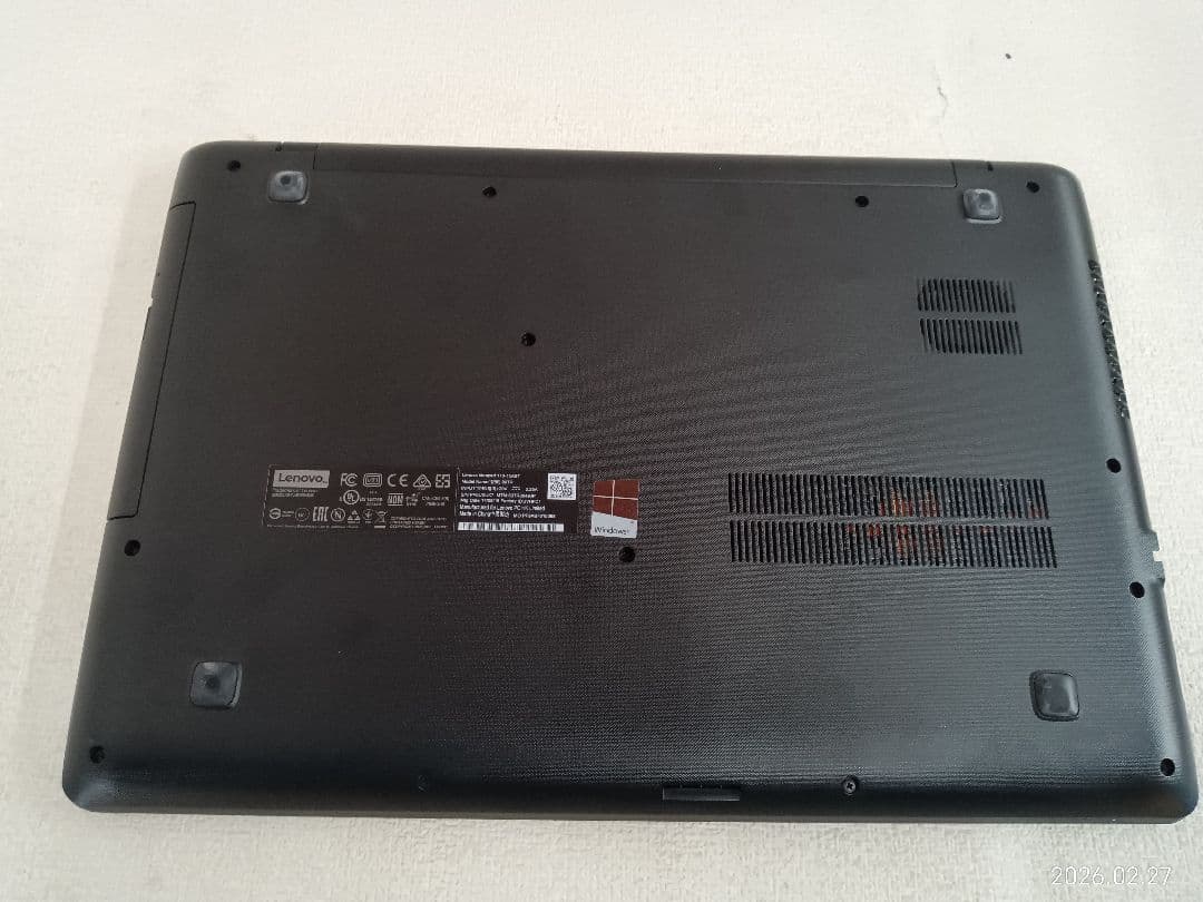 ♮Lenovo ideapad 110-15AST 8GB ストレージ無