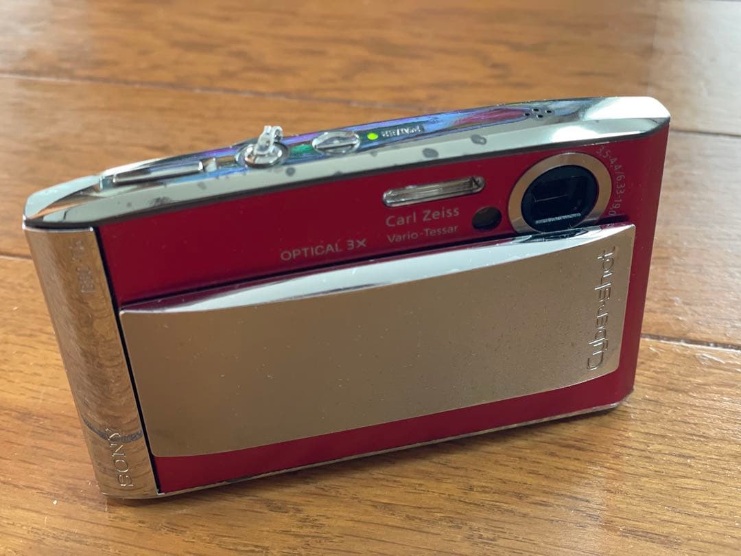 【動作確認済】SONY Cyber-shot DSC-T5レッド 付属品有