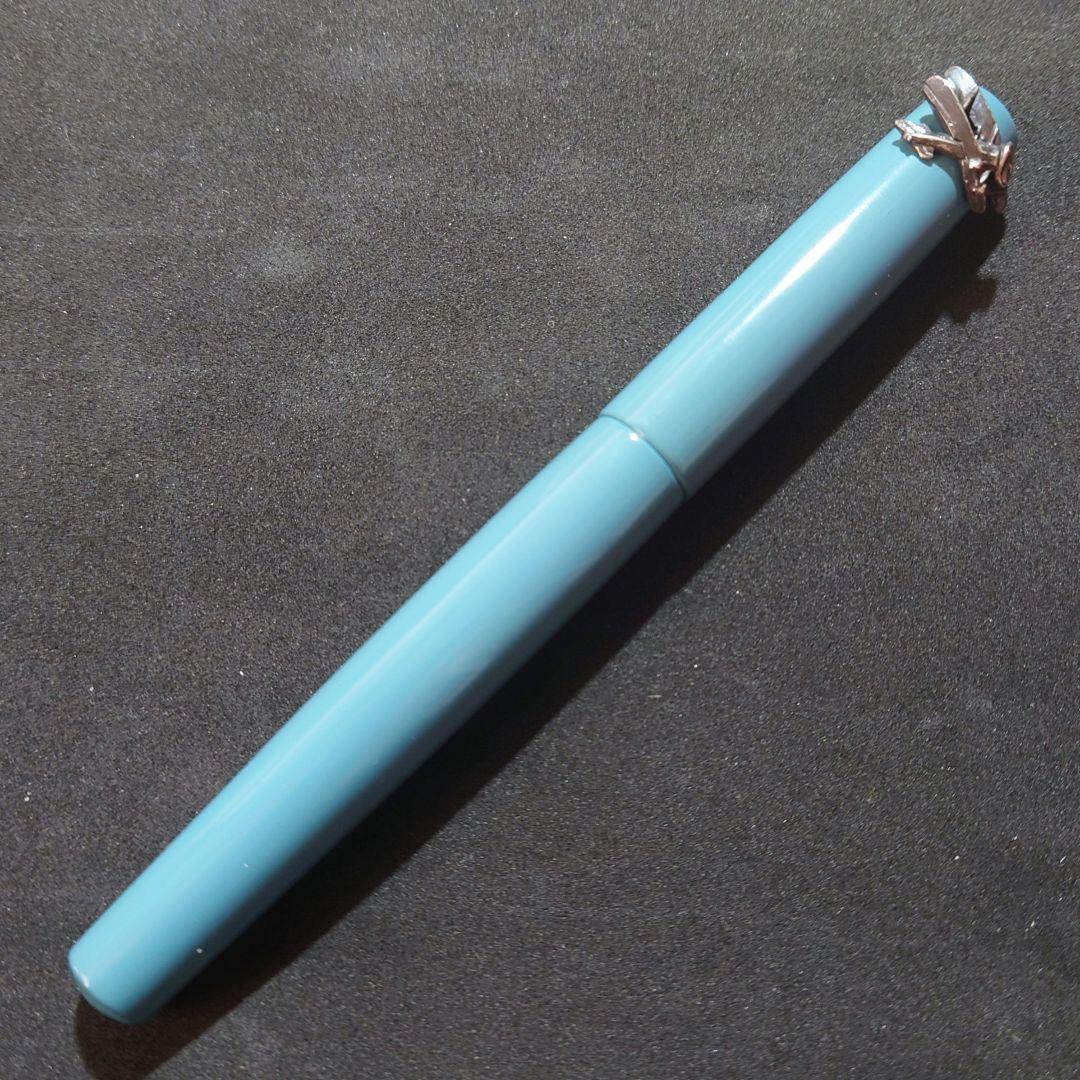 【中屋万年筆】特別色：天色 ネオスタンダード　飛行機　太字　NAKAYA