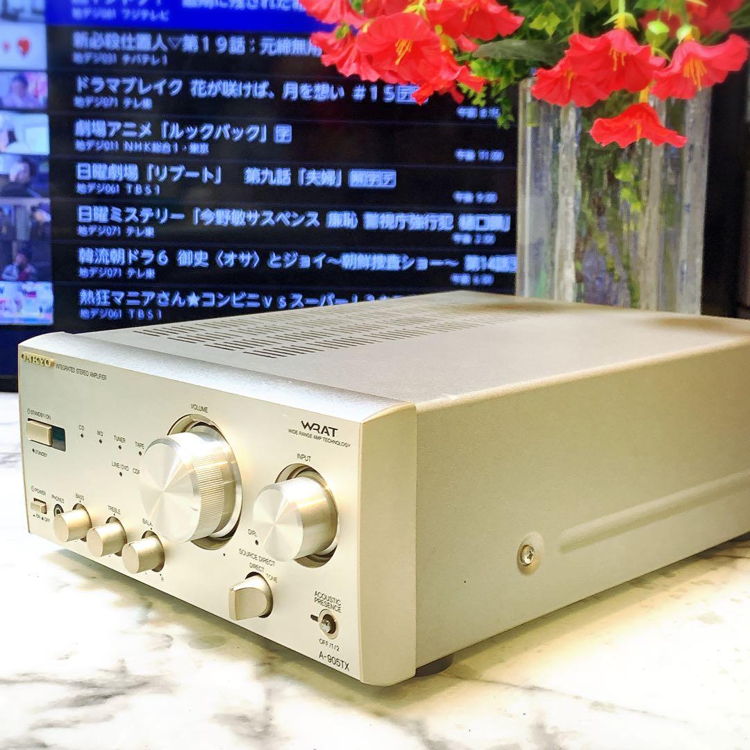 音出し確認済】ONKYO高音質 INTEC205 プリメインアンプA-905TX