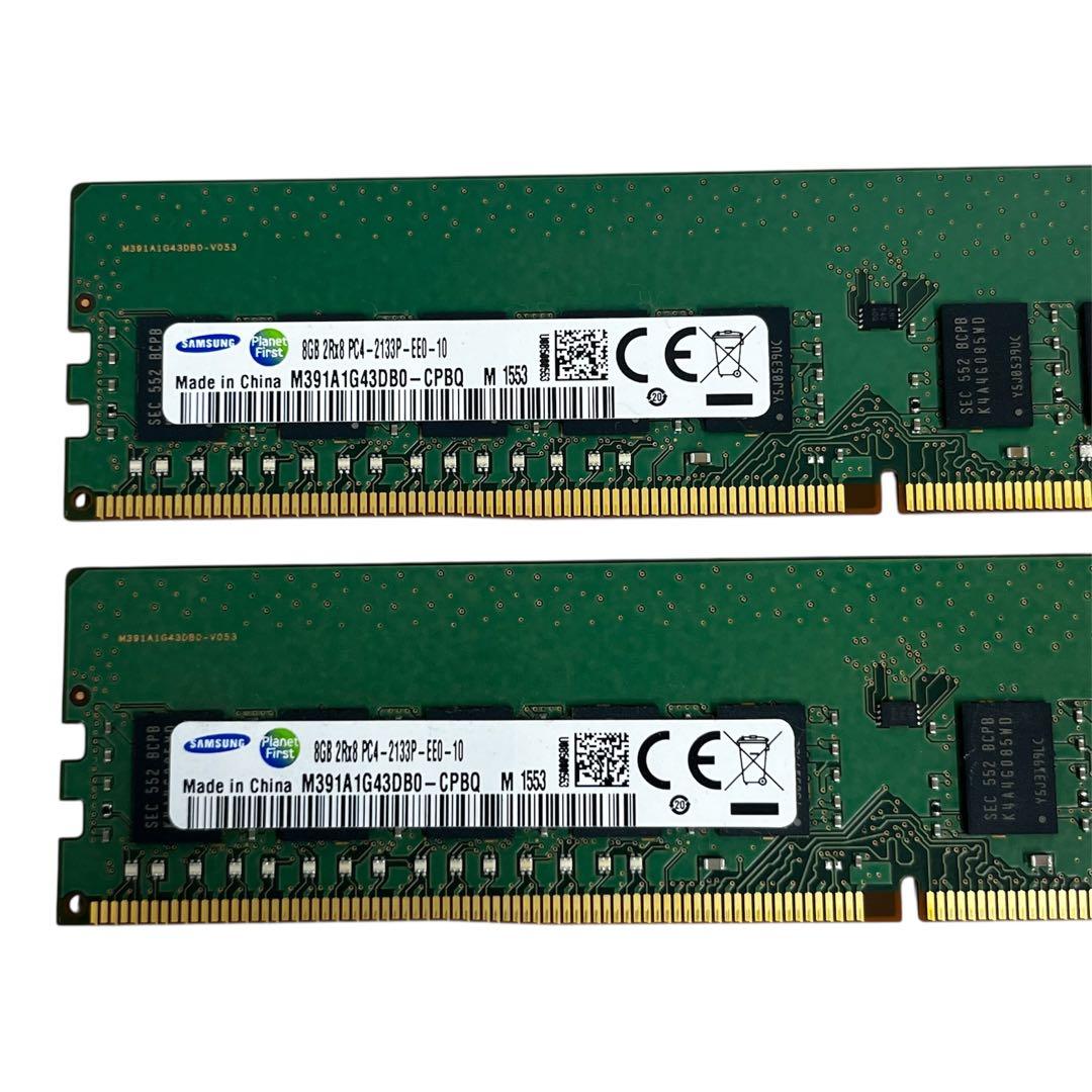 ド*ん様 Samsung 8GB DDR4-2133P メモリ 2枚セット