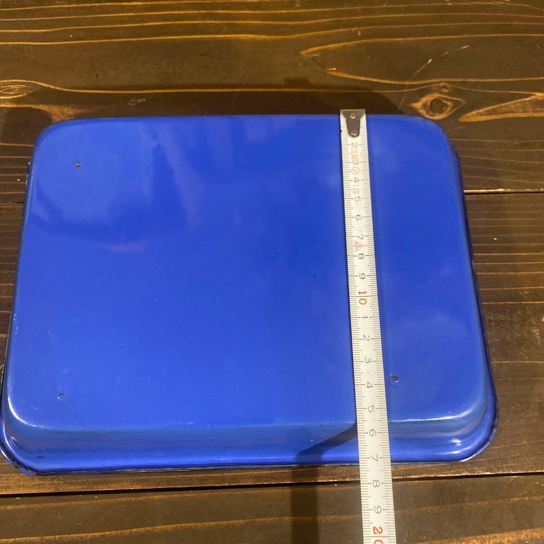 ホーロートレイ　4点セット　レトロ