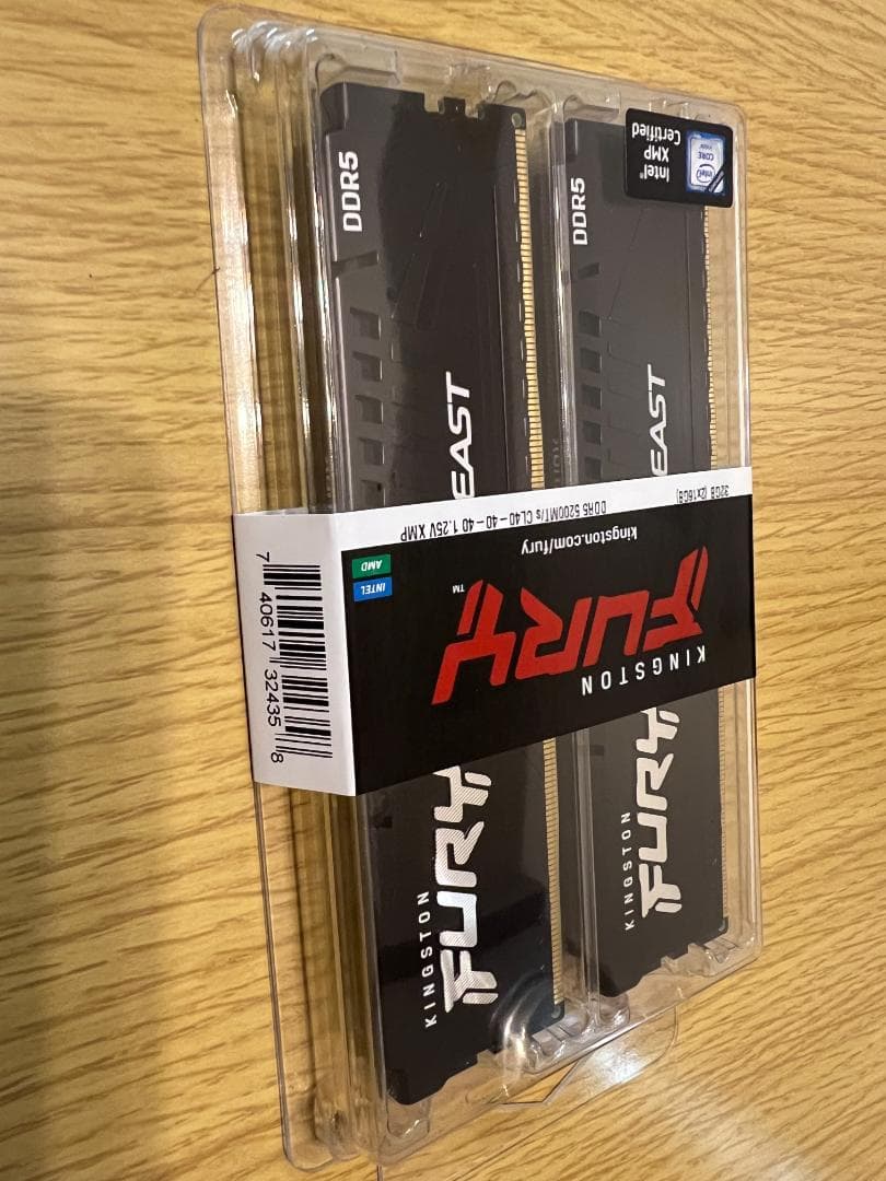 メモリー KINGSTON FURY DDR5 32GB (16GBX2) 5200MHz