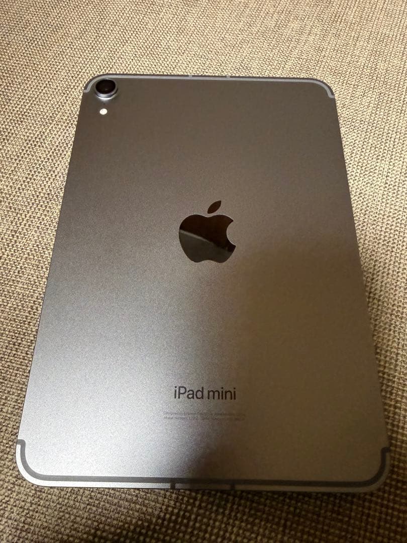 iPad mini 最新 256GB セルラー 美品 純正カバー+フィルム付