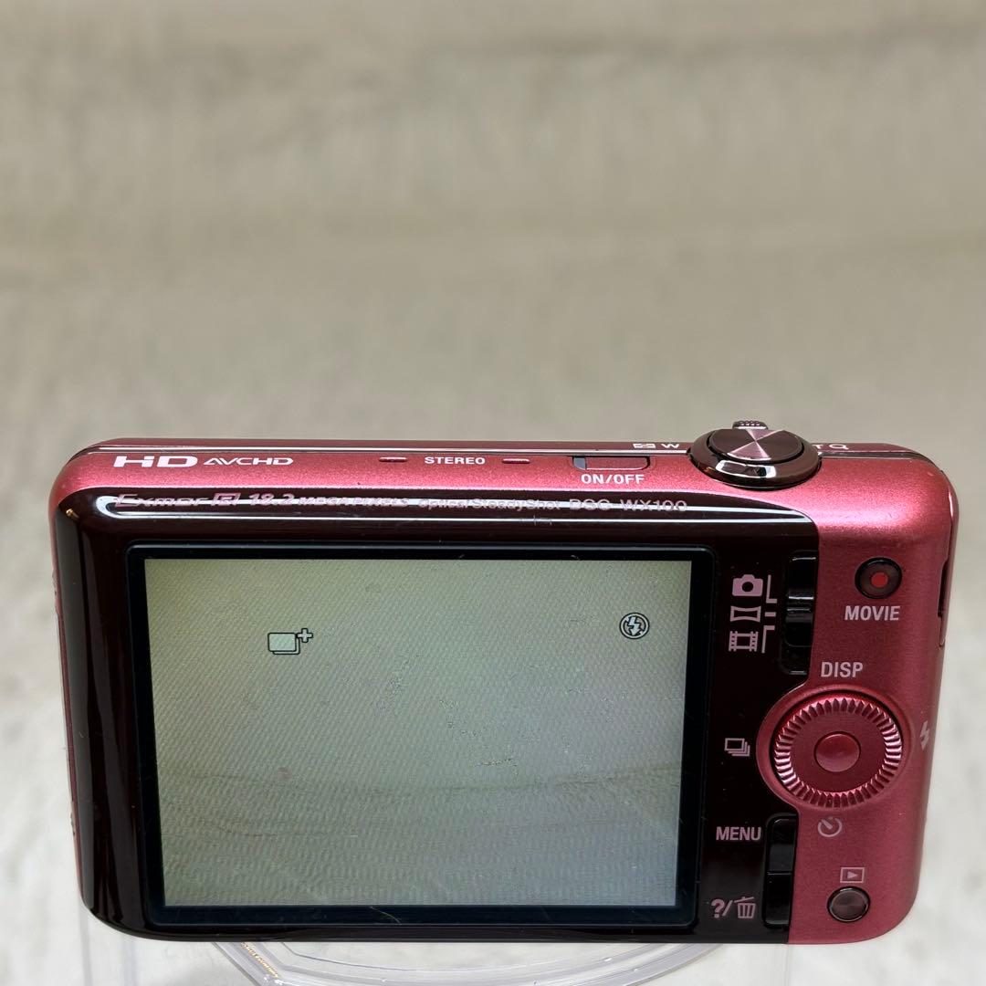 SONY カメラ　DSC-WX100 充電器　ピンク　コンデジ　動作品