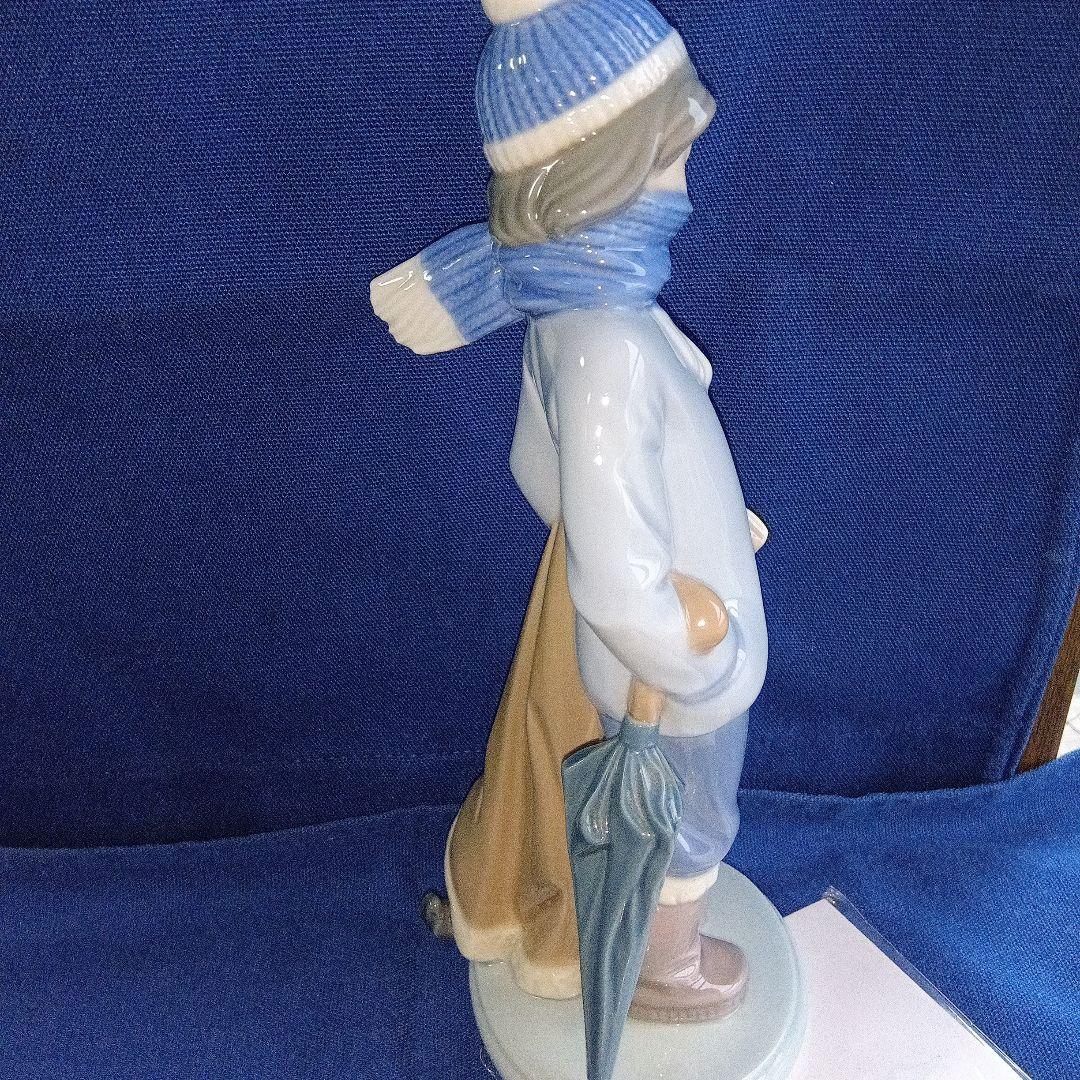 LLADRO 少年と子犬 陶器人形 専用箱あり