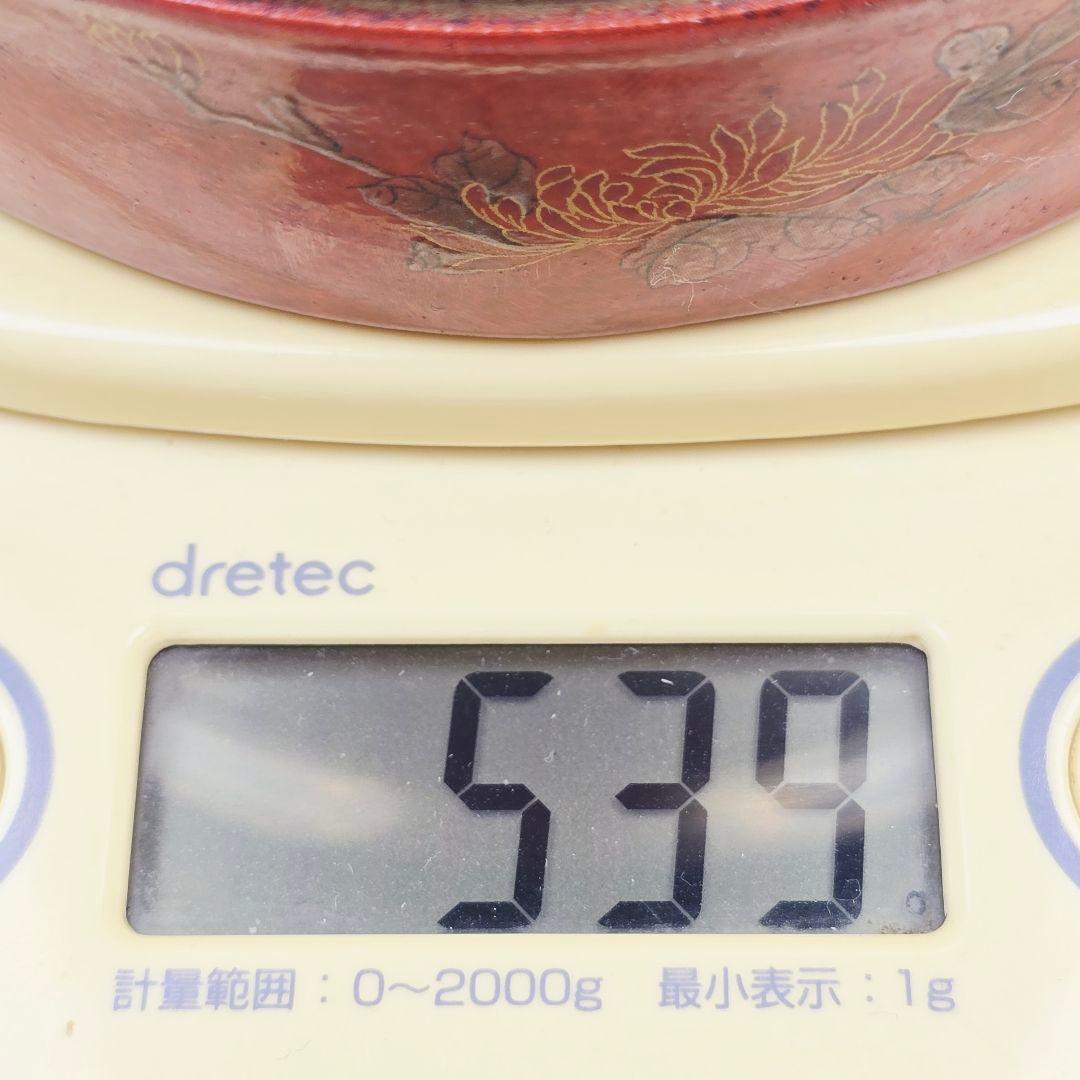 美品 中国古磁 赤地開窓 粉彩 蒔絵金 鶴紋 大捧合 香合 在銘 激安