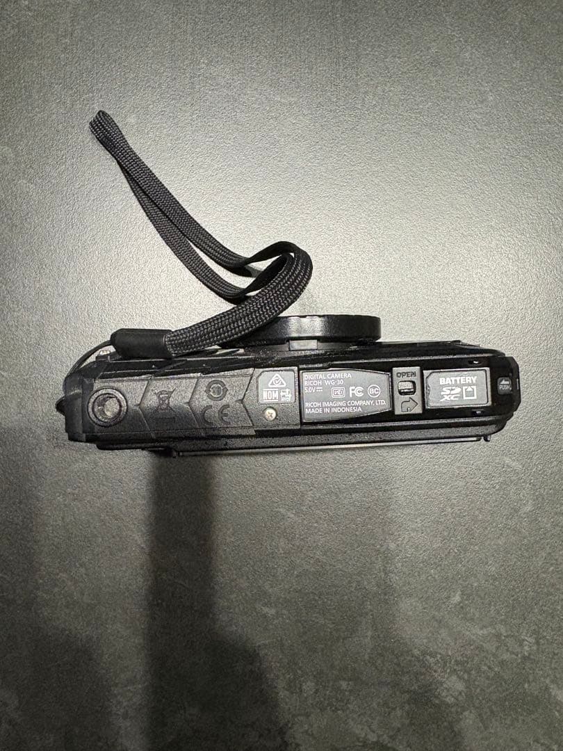 【動作確認済】RICOH WG-30 ブラック 防水カメラ
