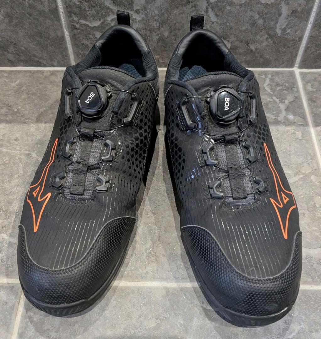 ★Mizuno 安全靴中古 ブラック×オレンジ★
