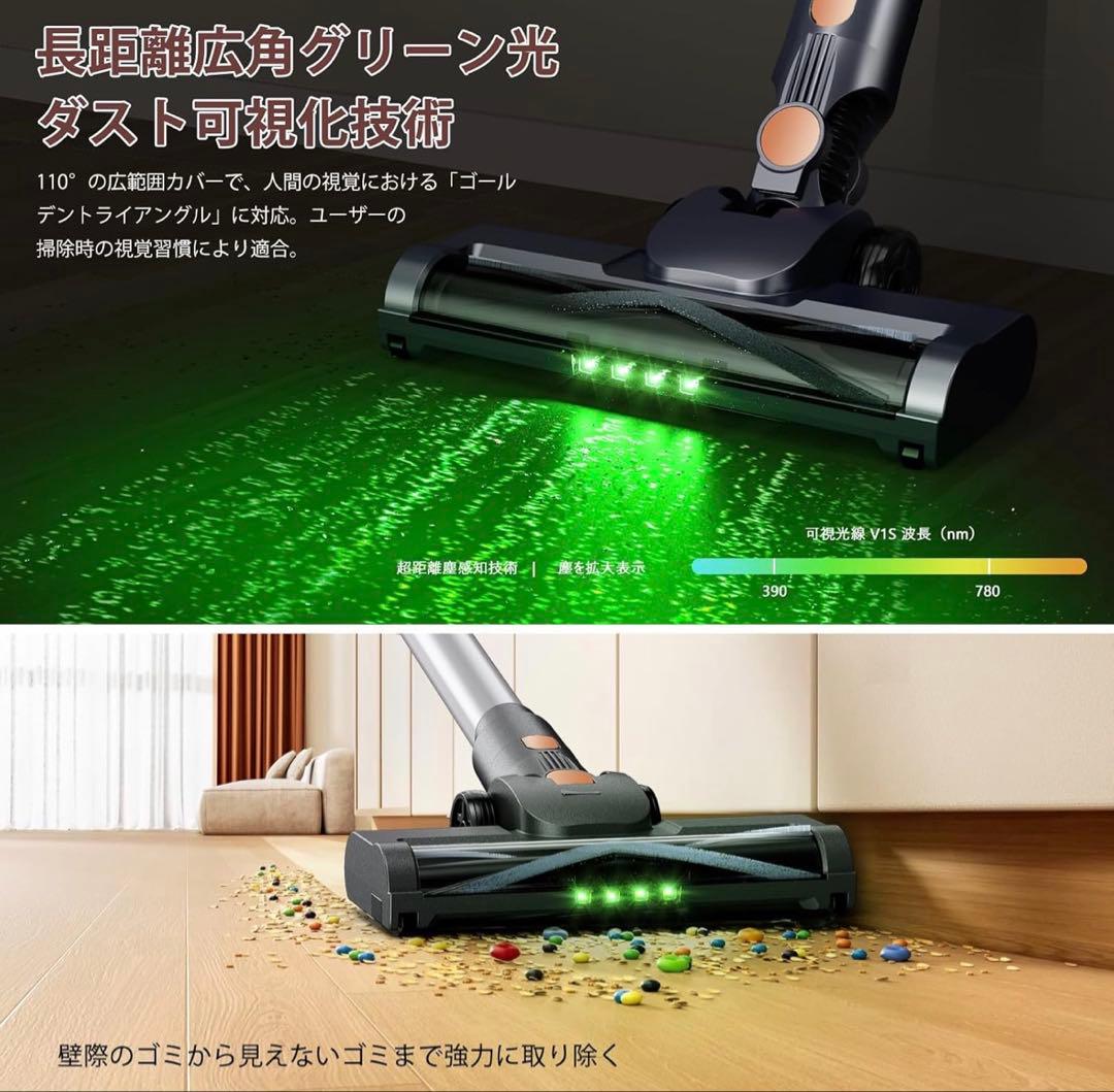 掃除機 コードレス【2026年先行発売！75Kpa真の超強力吸引＆同クラス最軽量