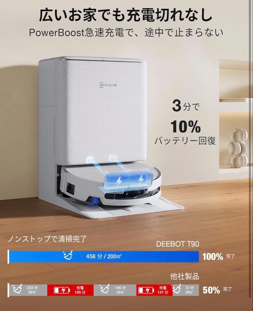 【極美品】DEEBT T90 PRO OMNIロボット掃除機本体