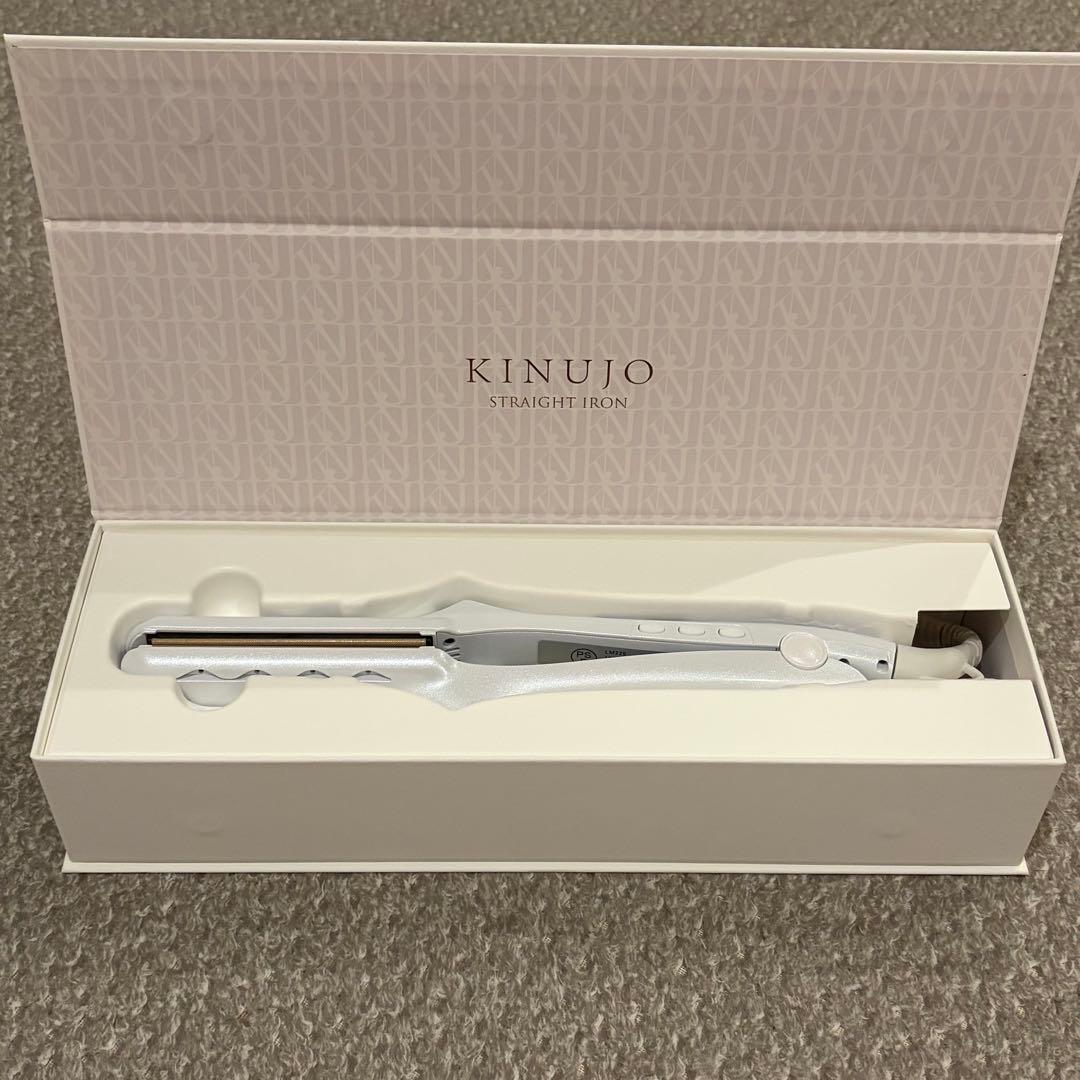 絹女　ヘアアイロン　LM225 ホワイト　KINUJO アイロン