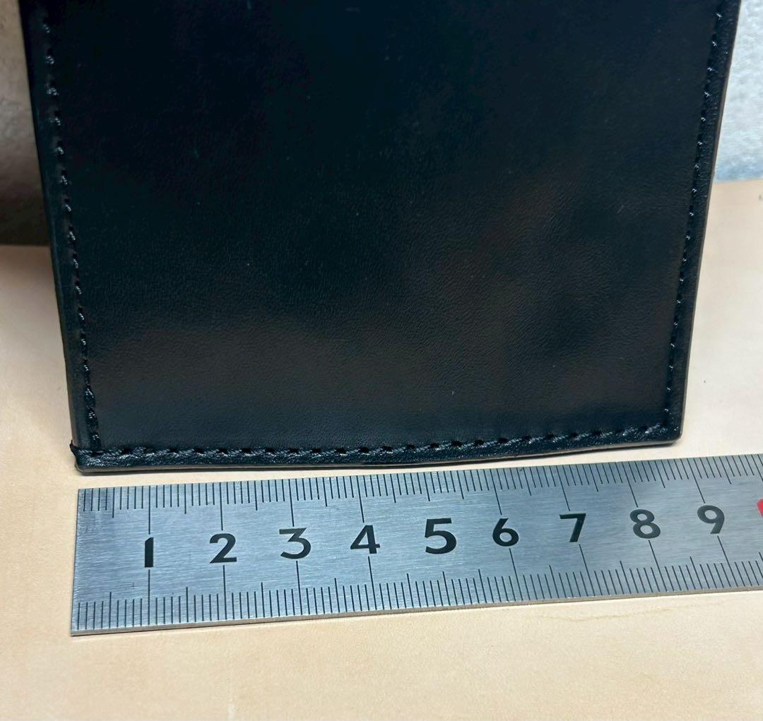 二つ折り財布　馬革　本革　バンドメイド　メンズ財布　コンパクト財布