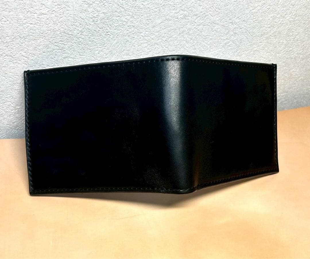 二つ折り財布　馬革　本革　バンドメイド　メンズ財布　コンパクト財布
