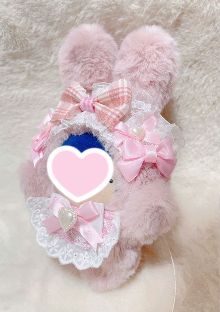 ちびぐるみ ぬい服 着ぐるみ うさぎ ハグ待ち ピンク メイド風 21 22