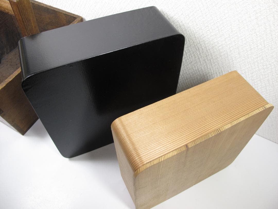 茶道具　炭斗箱　神折敷　おまとめ　３点