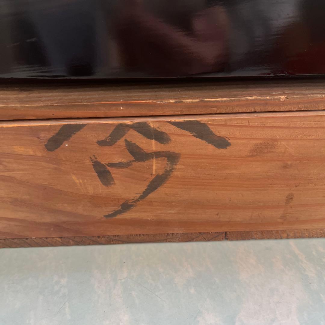 漆器大盆　骨董品　明治