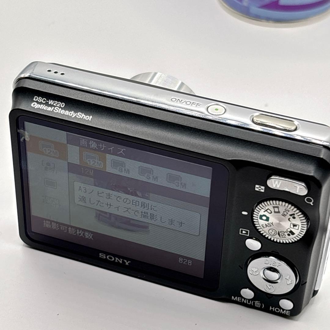 SONY Cyber-shot DSC-W220 ブラック コンデジ　デジカメ
