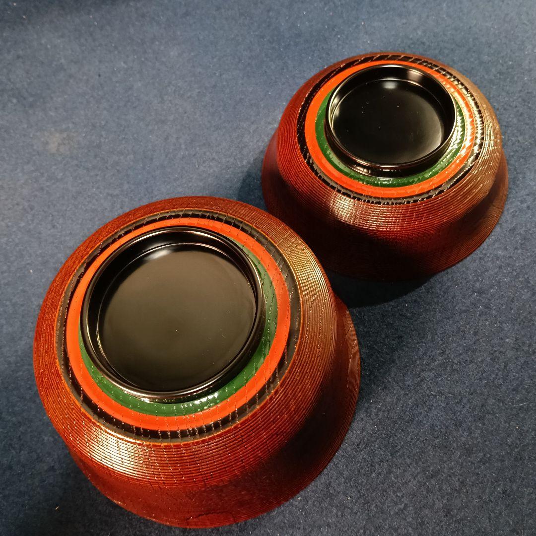 AP63 むさしの漆工芸 欅椀 六客 なかにし 糸目 蓋付 椀 木製 木箱