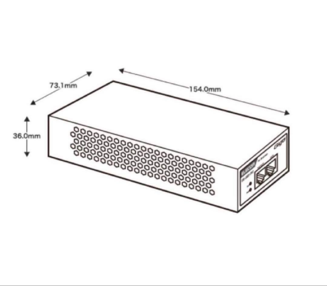 エレコムPOEインジェクターEIB-UG01-PL2 未開封品5台セット