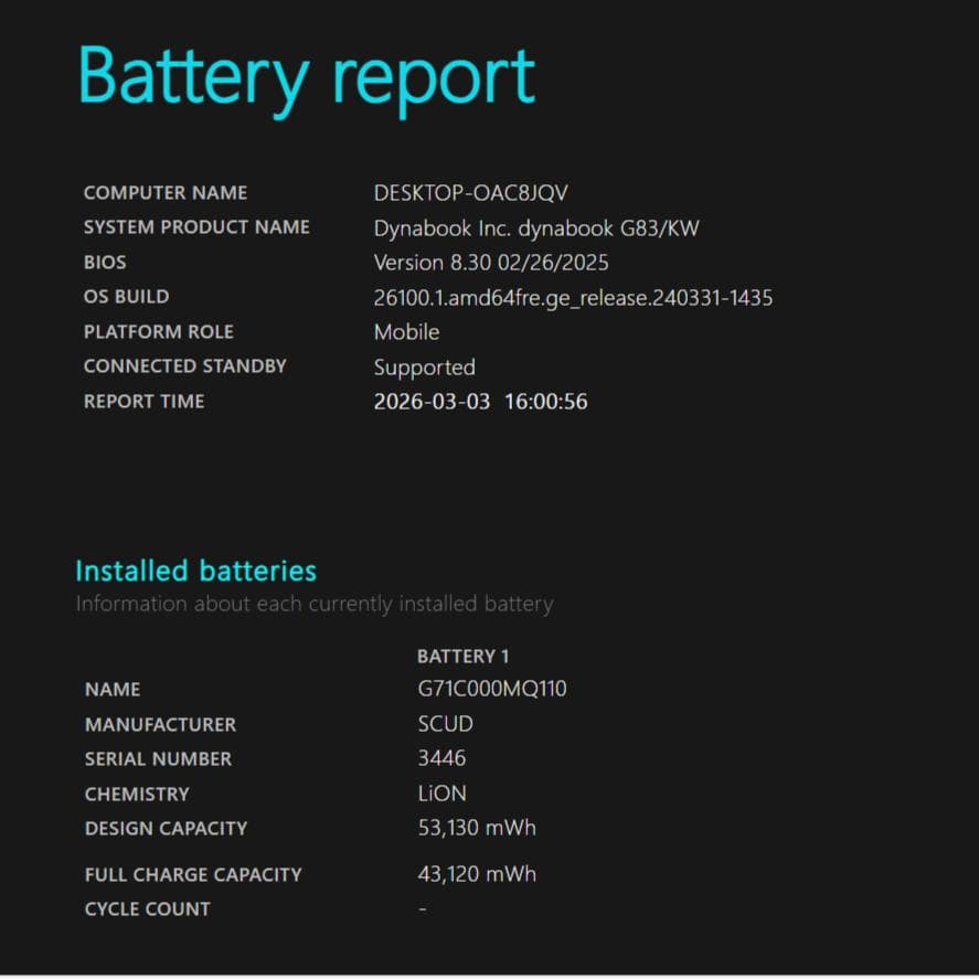 dynabook G83/KW 第12世代i5 16GB 256GB