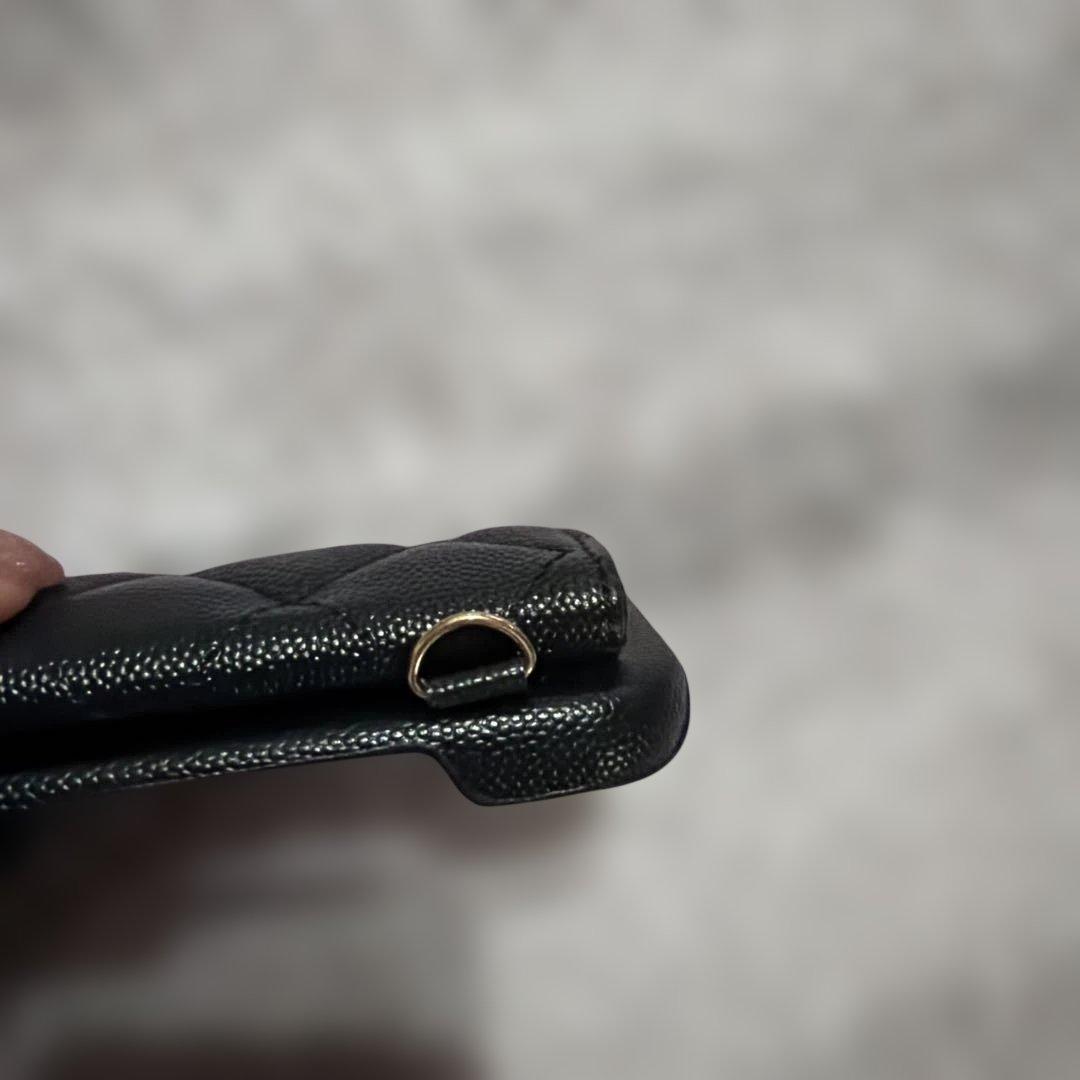CHANEL ノベルティ ブラック iPhone15ケース カードポケット付き