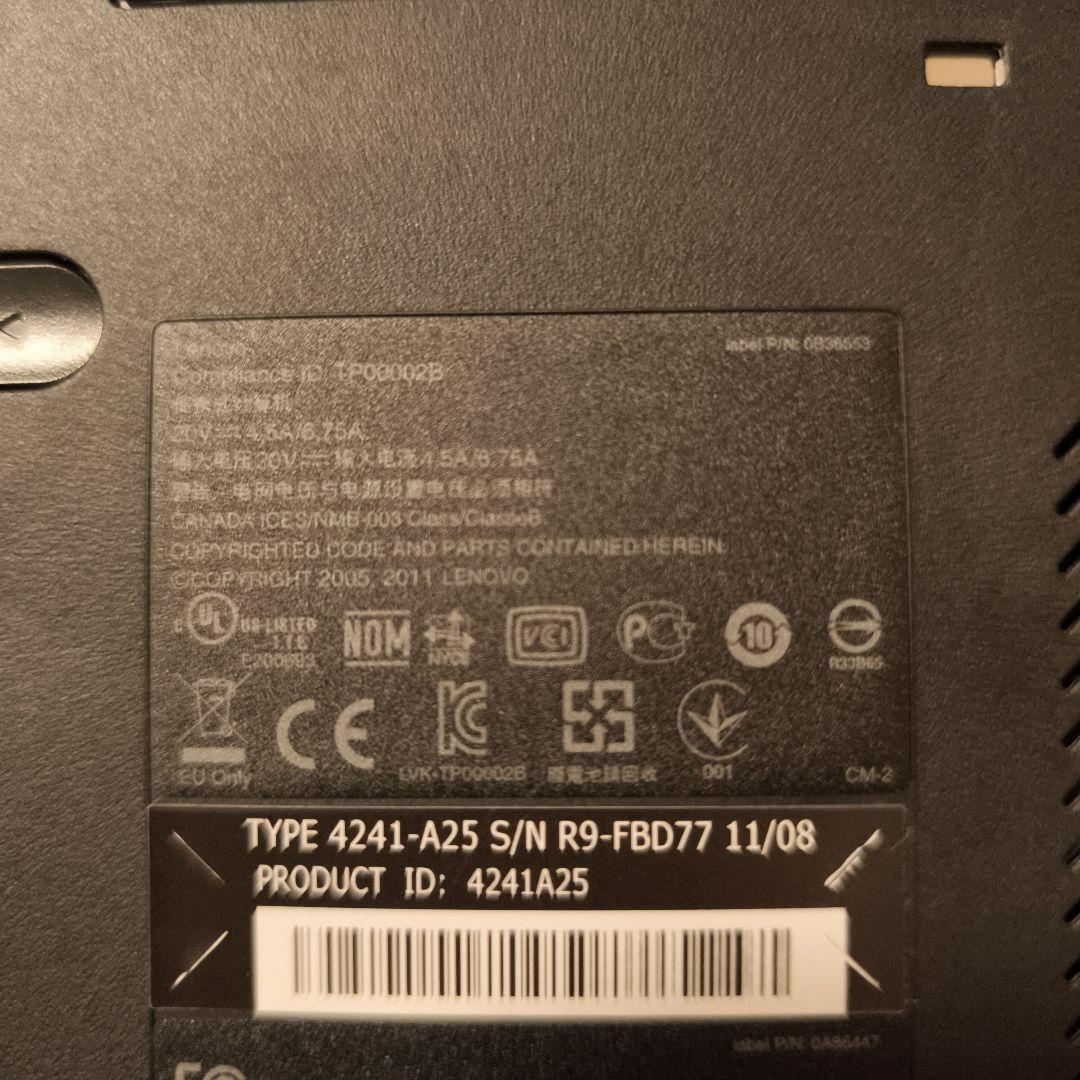 Windowsノート本体 lenovo ThinkPad T520 (Windows10 Pro)