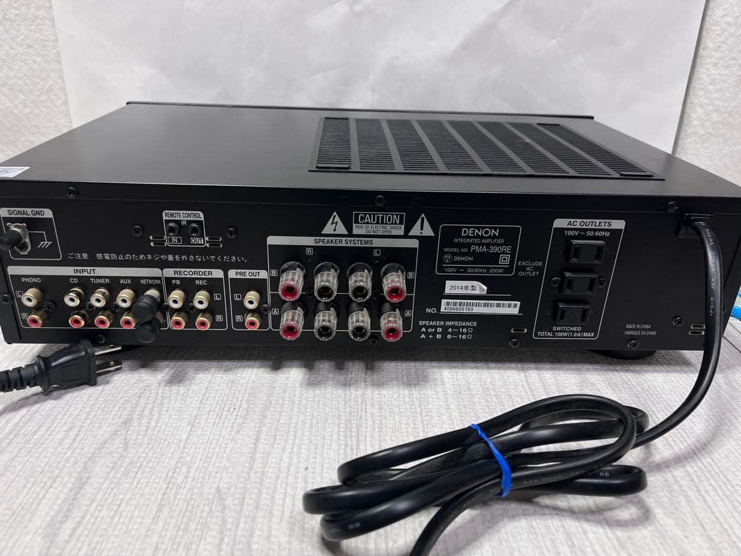 Denon PMA-390RE プリメインアンプ ブラック 2014年製ジャンク