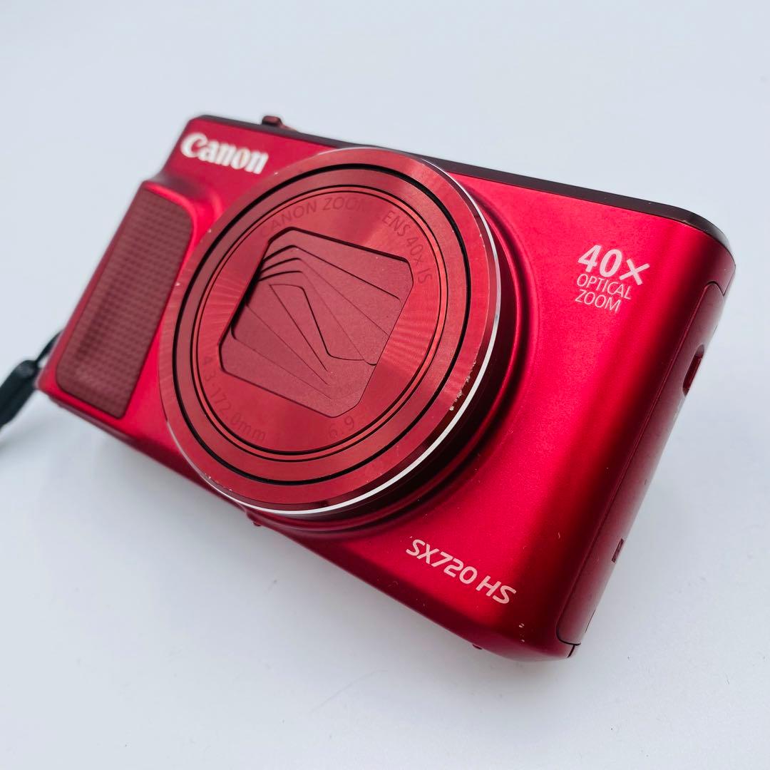 動作確認済 ⭐︎美品⭐︎ Canon SX720 HS デジカメレッドボディ