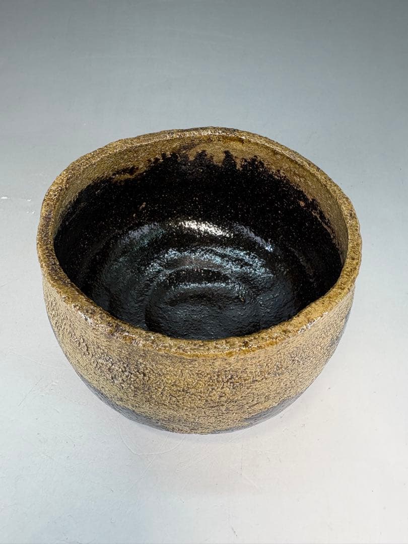 【中古品】茶道具　伊東桂楽造　光悦写　時雨　茶碗（共箱）