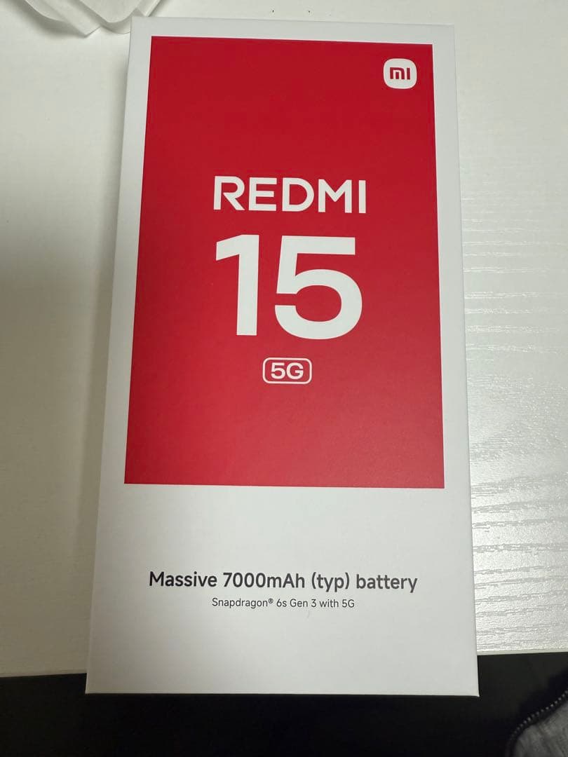 Xiaomi Redmi 15 5G 128GB 本体新品未使用