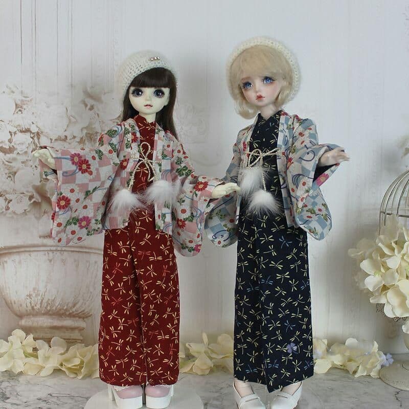 E08 bjd 1/3 ドール 衣装 和風　浴衣　球体関節人形 ハンドメイド