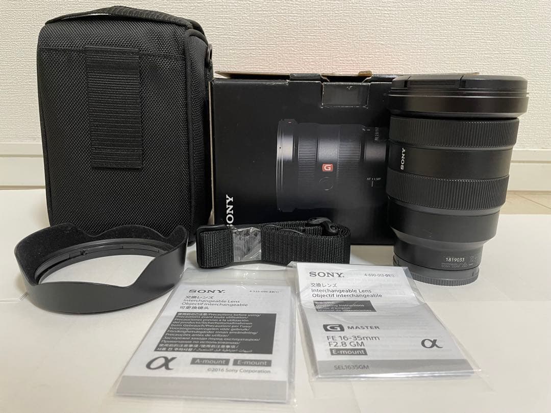 SONY FE 16-35mm F2.8 GM レンズ
