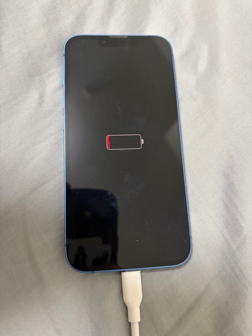 Apple iPhone 13 青色 充電ケーブル・iFaceのケースおまけ付き