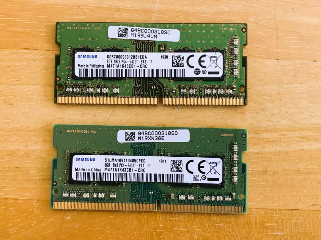 SAMSUNG メモリ 16GB(8GB×2枚) DDR4 PC4-2400T