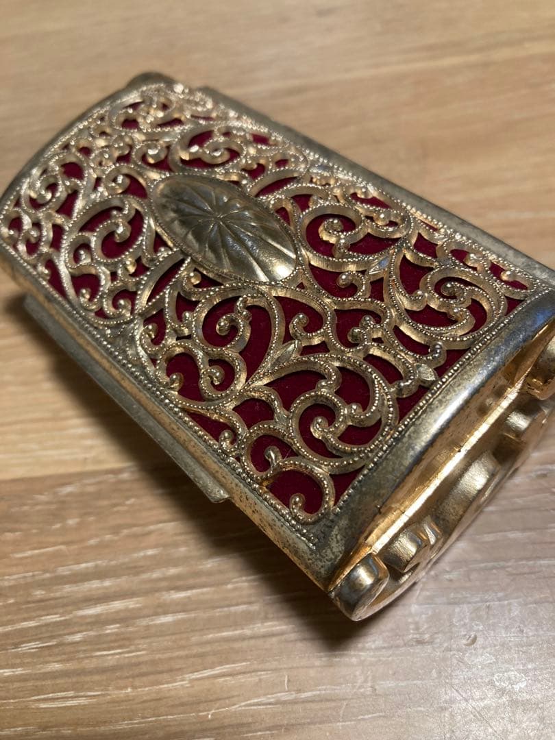 フランス 60s ヴィンテージ ジュエリーボックス ゴールド　フィリグリー