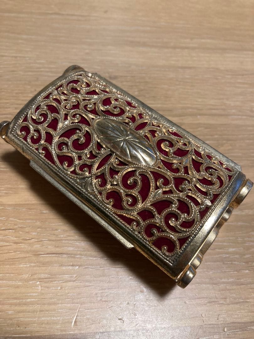 フランス 60s ヴィンテージ ジュエリーボックス ゴールド　フィリグリー