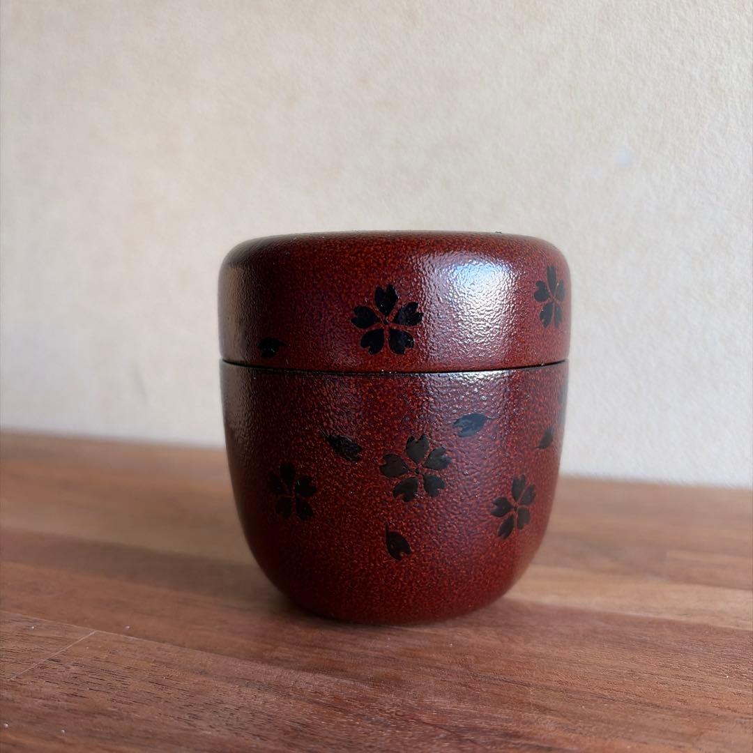 中村湖彩　叩塗　夜桜　中棗