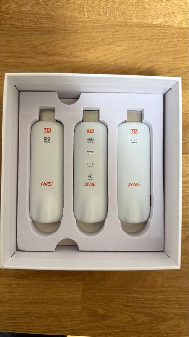 AIMIBO ワイヤレスHDMI 送信機×1、受信機×2